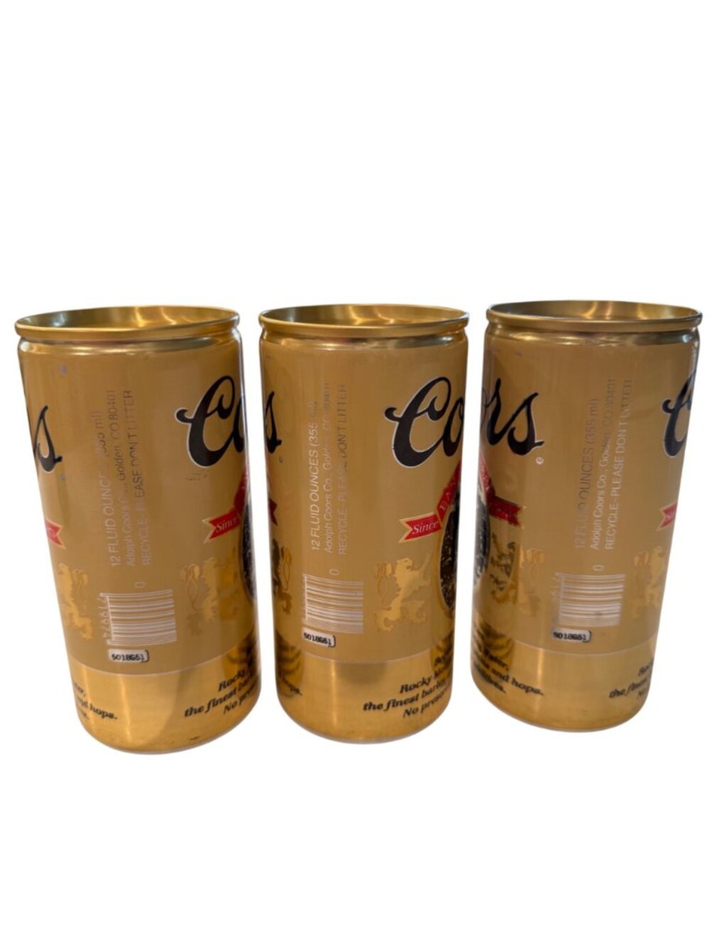 Coors Banquet Beer Collectible Advertising Bank Set Of 3 Goldtone Brewmania Vtg - Picture 7 of 10